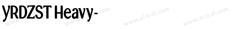 YRDZST Heavy字体转换